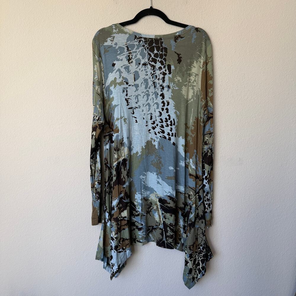 Vivienne Tam Vintage Y2K Abstract Printed Tunic Top Size L - Picture 2 of 5